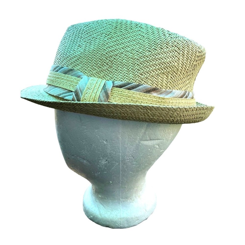 Vintage FREE AUTHORITY MENS HAT Spring Summer Fall Panama Fedora  NATURAL GUC
